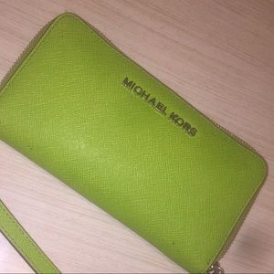 Michael Kors Bright Green Wallet